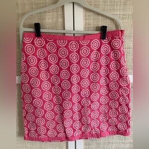 Boden pink eyelet broderie mini skirt UK 14L / US 10L